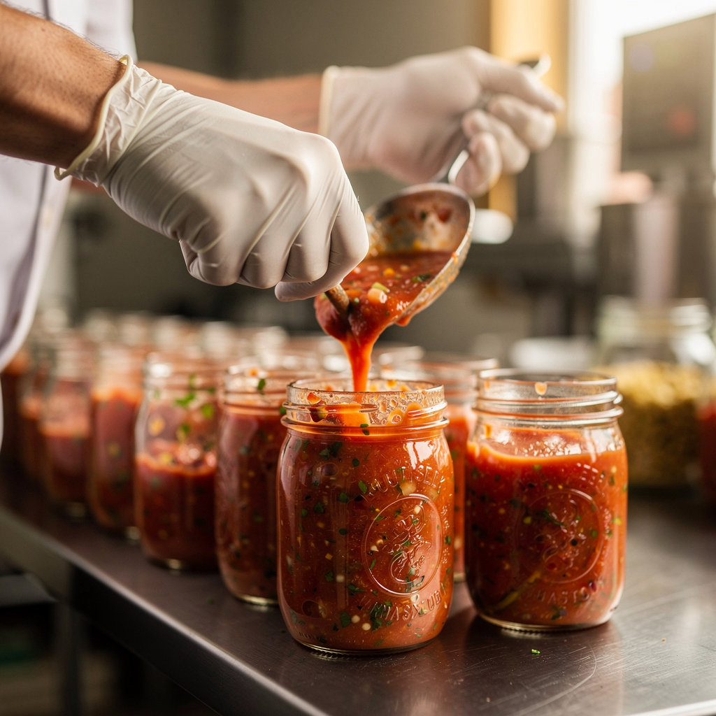 Mister G's Salsa artisanal salsa making process with fresh ingredients in San Diego